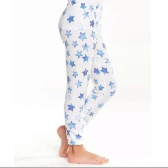 NEW Chaser Indigo Blue Stars Lounge Joggers | Large - Picture 1 of 7